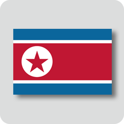 北朝鮮の国旗（ノーマルバージョン）