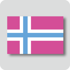 ノルウェーの国旗（カワイイバージョン）