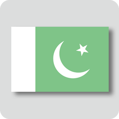 パキスタンの国旗（カワイイバージョン）