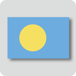 パラオの国旗（カワイイバージョン）