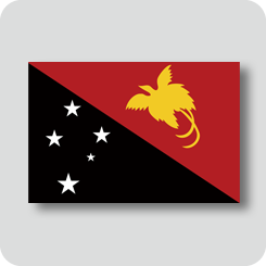 パプアニューギニアの国旗（ノーマルバージョン）