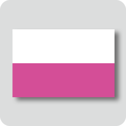 ポーランドの国旗（カワイイバージョン）