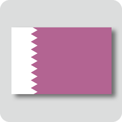 カタールの国旗（カワイイバージョン）