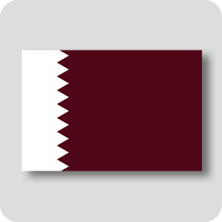 カタールの国旗（ノーマルバージョン）