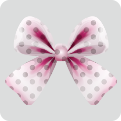 ribbon-pink-black-dot