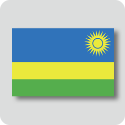 ルワンダの国旗（ノーマルバージョン）