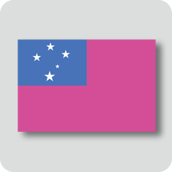 サモアの国旗（カワイイバージョン）