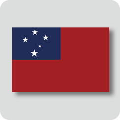サモアの国旗（ノーマルバージョン）
