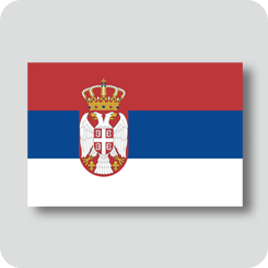 セルビアの国旗（ノーマルバージョン）