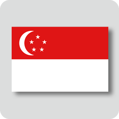シンガポールの国旗（ノーマルバージョン）