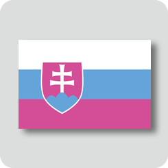 スロバキアの国旗（カワイイバージョン）