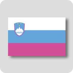 スロベニアの国旗（カワイイバージョン）