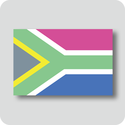 南アフリカの国旗（カワイイバージョン）