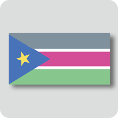 南スーダンの国旗（カワイイバージョン）