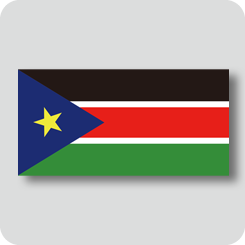南スーダンの国旗（ノーマルバージョン）