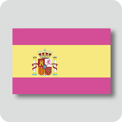 スペインの国旗（カワイイバージョン）