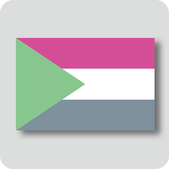 スーダンの国旗（カワイイバージョン）