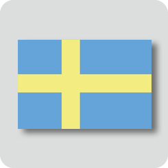 スウェーデンの国旗（カワイイバージョン）