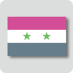 シリアの国旗（カワイイバージョン）