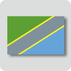 タンザニアの国旗（カワイイバージョン）