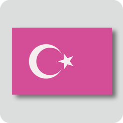 トルコの国旗（カワイイバージョン）