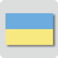 ウクライナの国旗（カワイイバージョン）
