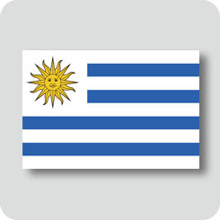 ウルグアイの国旗（ノーマルバージョン）