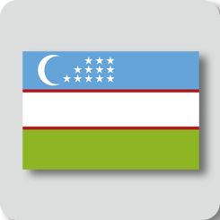 ウズベキスタンの国旗（ノーマルバージョン）