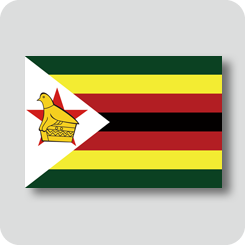 ジンバブエの国旗（ノーマルバージョン）
